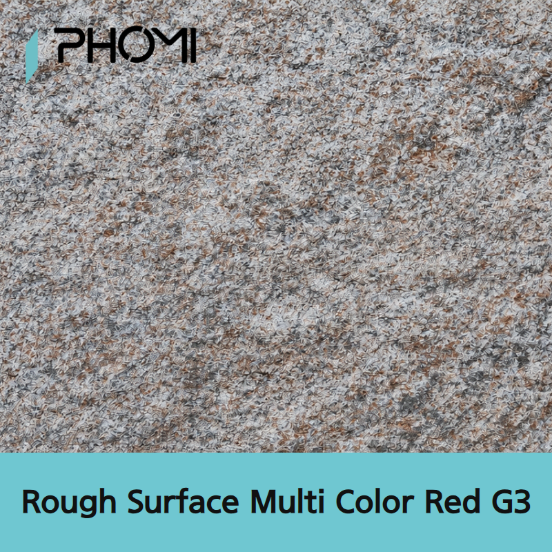 포미스톤 Rough Surface Multi Color Red G3