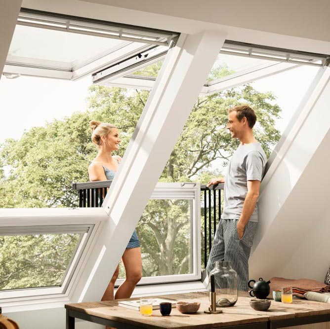 VELUX 벨룩스 발코니창 카브리오 - 발코니를 만들어 줍니다.